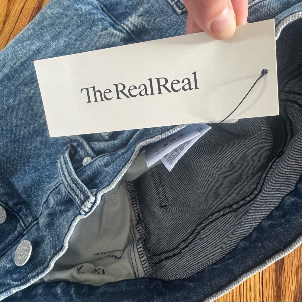 Mother The Tomcat High Rise Button Fly Distressed Jeans Women 26 Completely Over - Picture 12 of 12